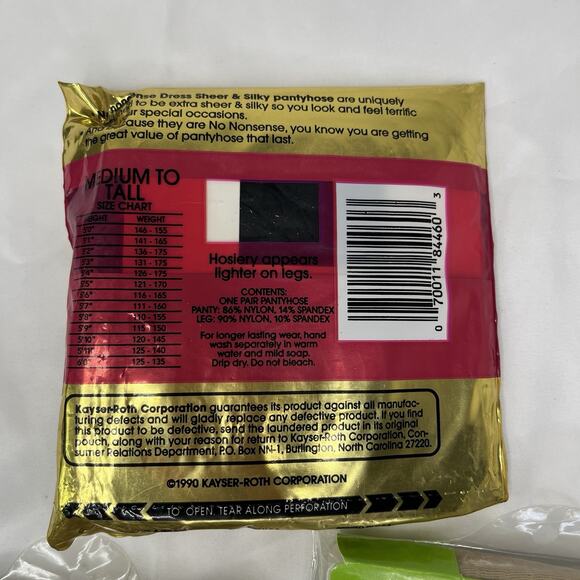 No Nonsense 3 Pantyhose 2 Nude color 1 Black, all Size B. Feminine, work, office - Picture 6 of 8